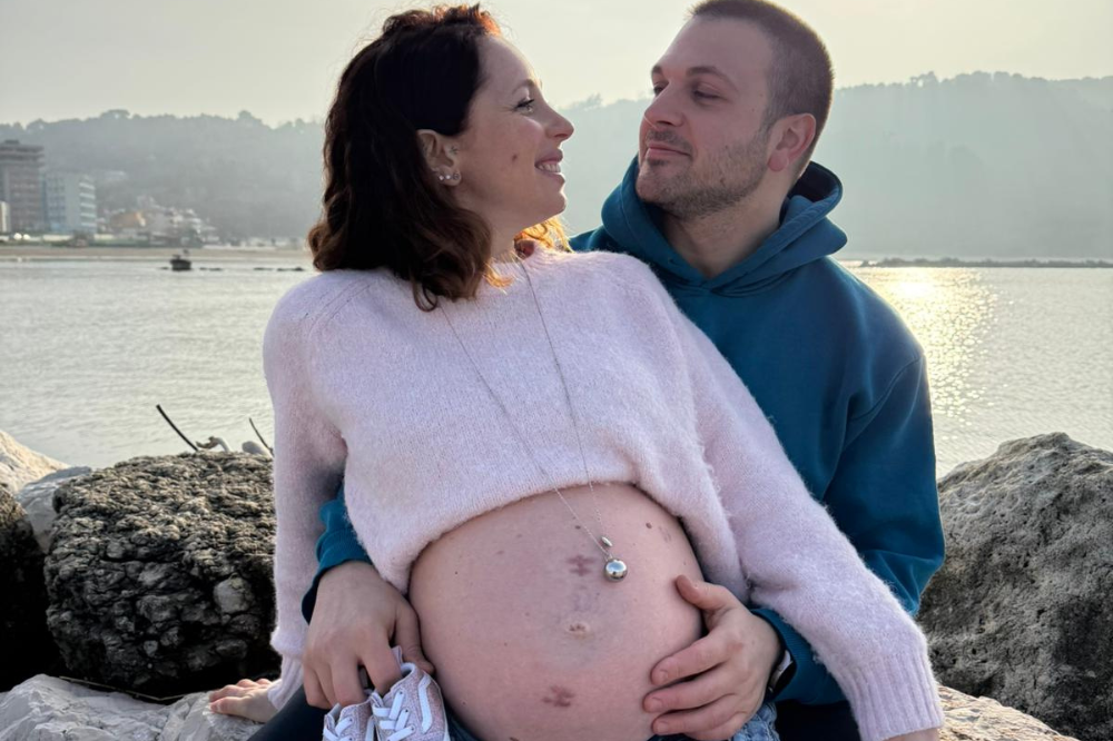 Francesca, il marito e la piccola Cloe