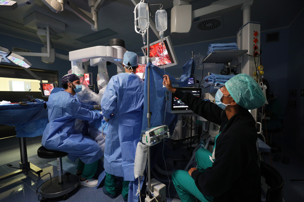 Intervento urologico Chirurgia Robotica