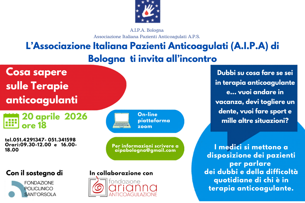 Volantino Anticoagulanti
