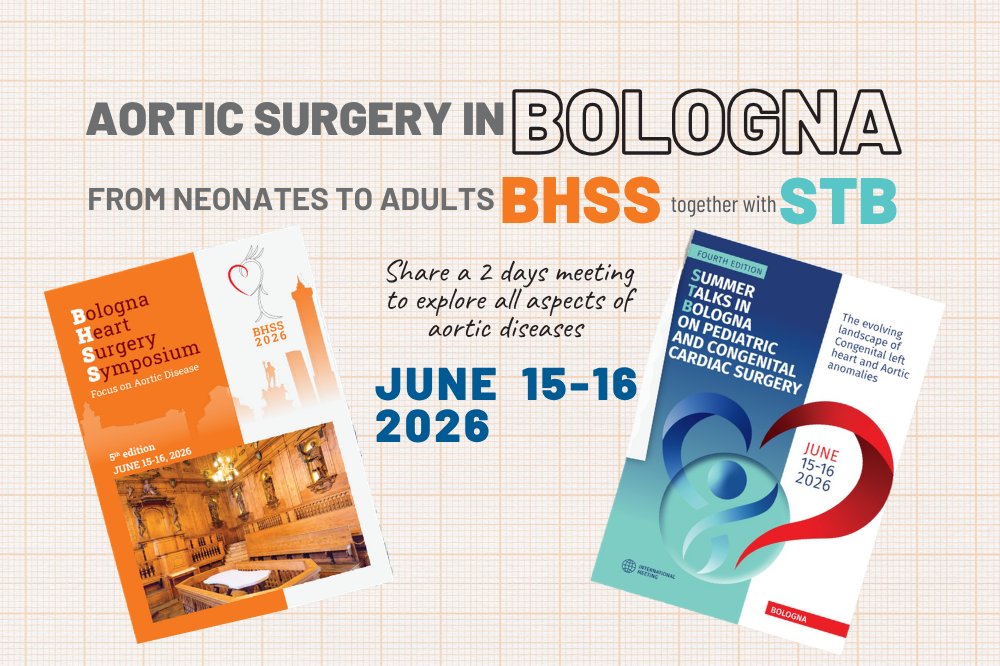 locandina Aortic Surgery in Bologna - from neonates to adults BHSS together with STB