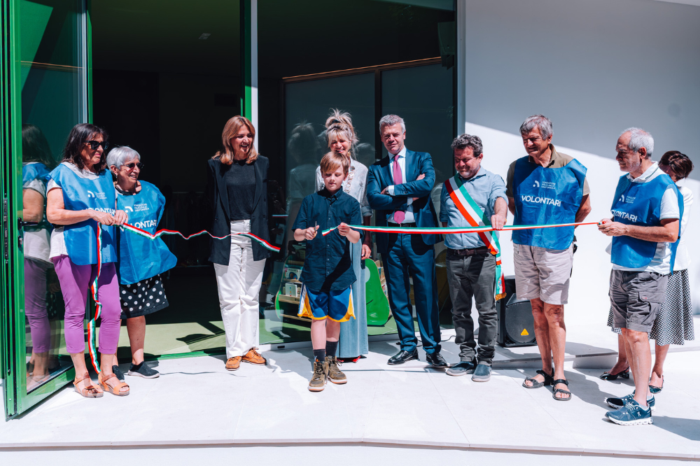 Taglio nastro inaugurazione Parco della Luna Fondazione Sant'Orsola