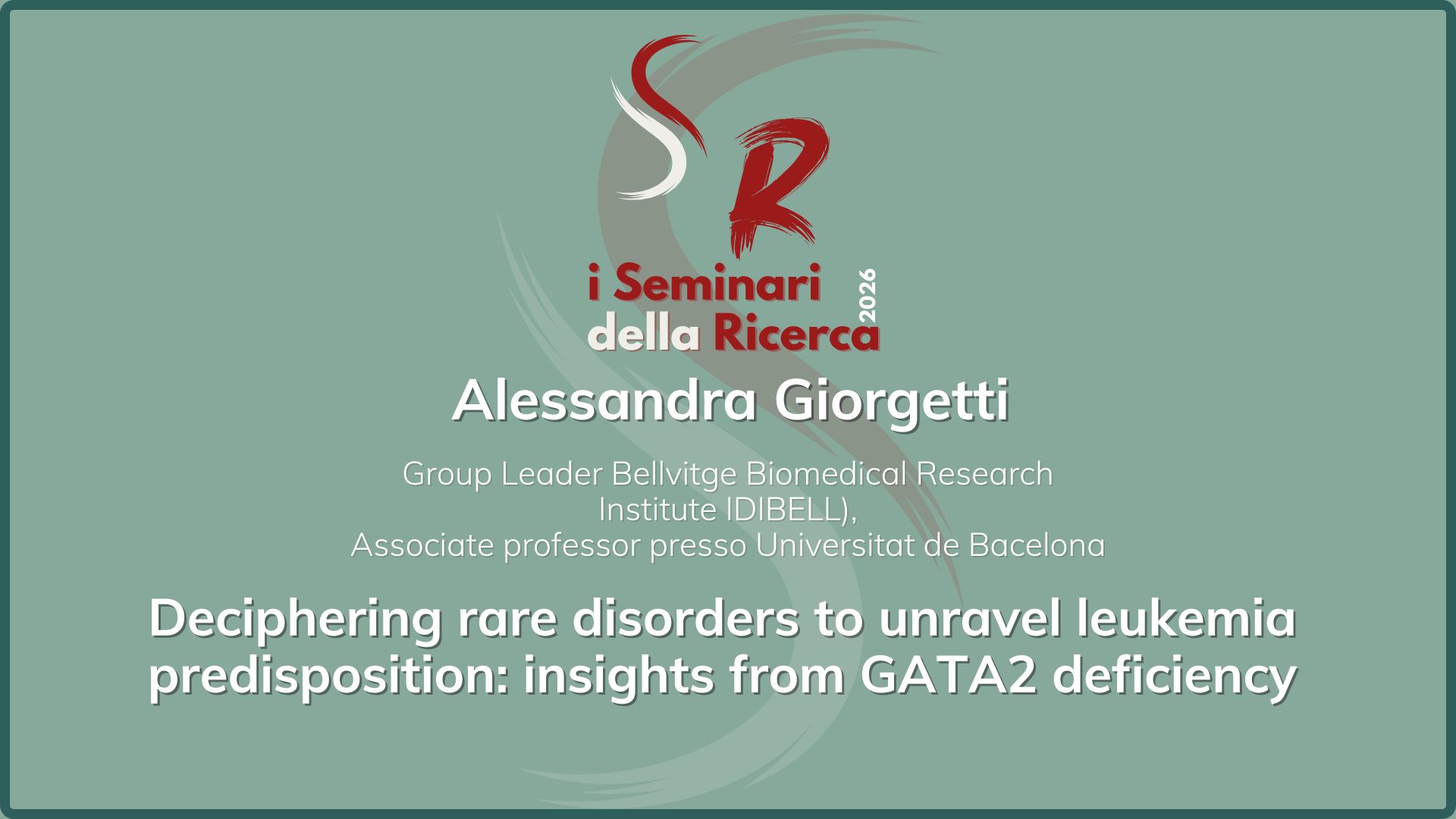 immagine con nome e affiliazione del relatore e titolo del seminario