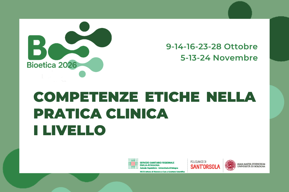titolo del corso che viene pubblicizzato "competenze etiche nella pratica clinica primo livello""
